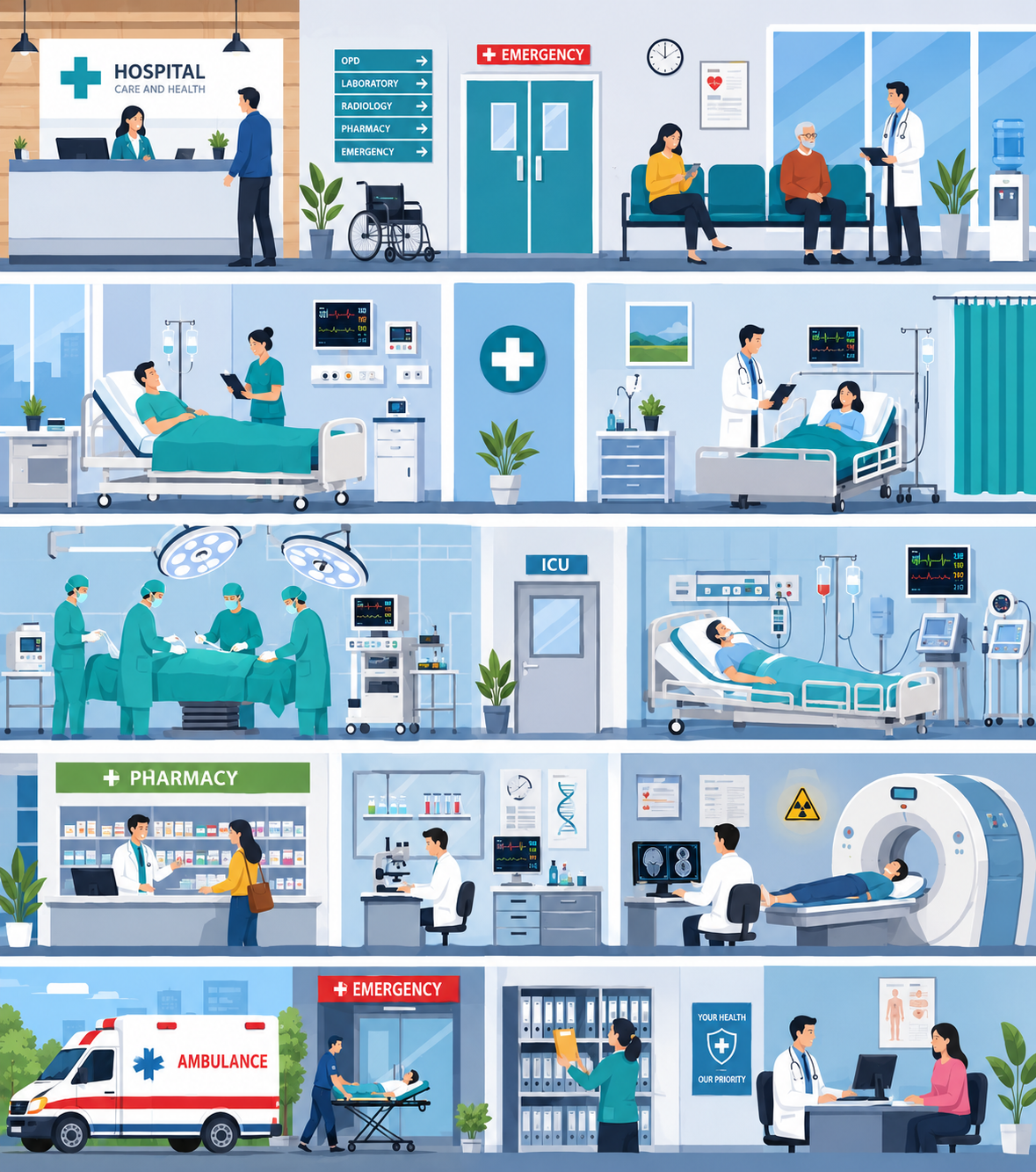 Modern medical facility